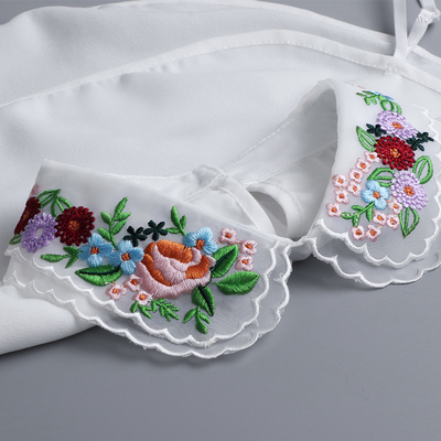 秋冬春假领子女百搭白色娃娃领