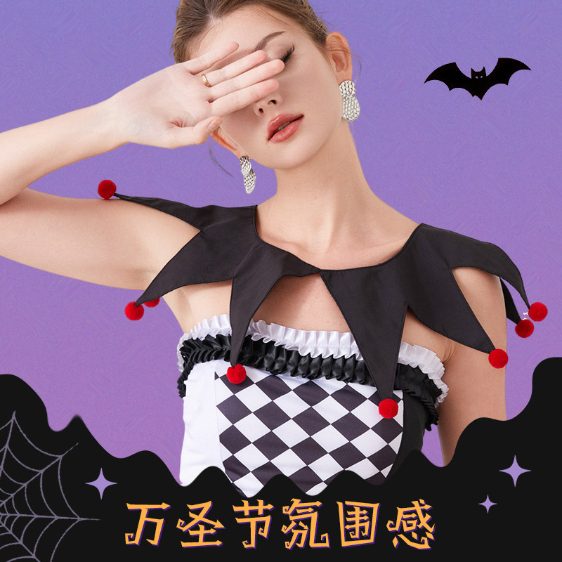 万圣节暗黑系小丑领假领