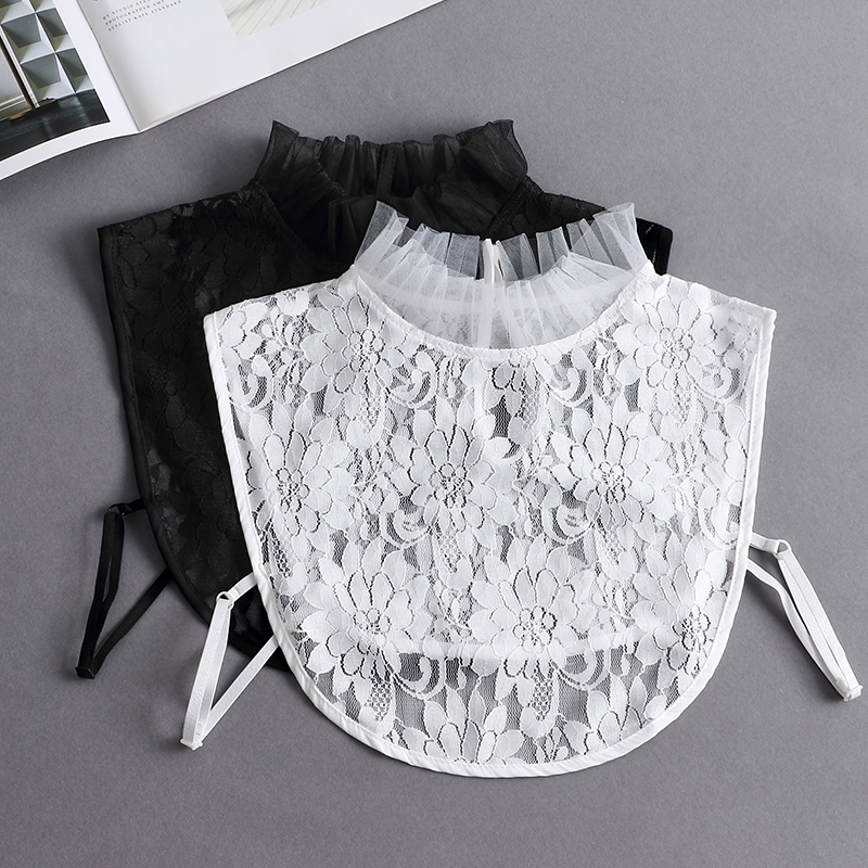 秋冬毛衣春季仙女韩版网纱假领子