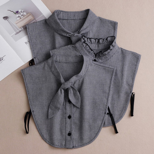 假领子装饰韩版打结多功能衬衣