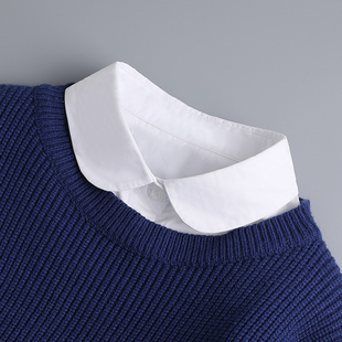 假领子纯棉秋冬内搭圆领休闲工装西装工作服百搭毛衣衬衣衫假衣领