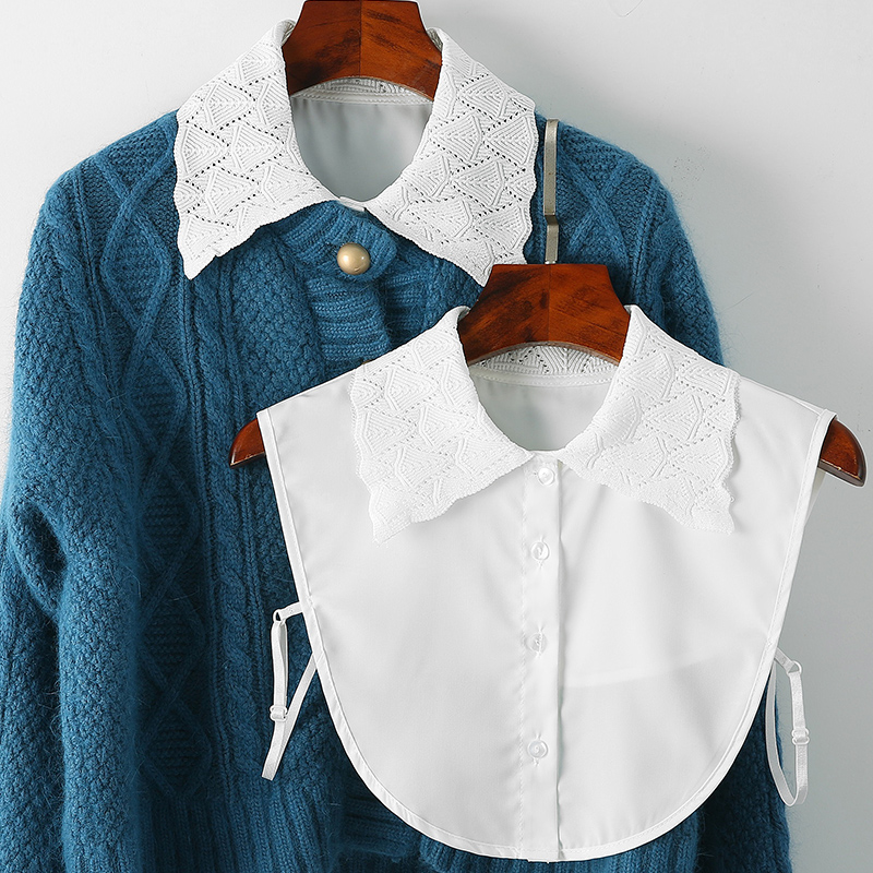 女士端庄典雅风假衣领