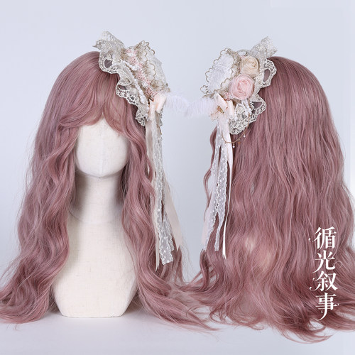 雀之羽花嫁洛丽塔蝴蝶结发饰