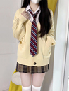 寬松慵懶麻花針織衫 日系百搭學院風JK制服軟糯毛衣 LF原創開衫