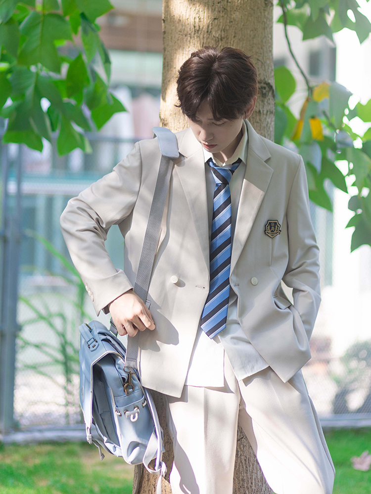 烈富原创日系宽松西装男士外套