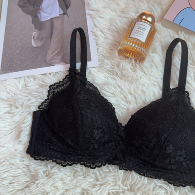 深巷归人薄款聚拢无钢圈蕾丝文胸