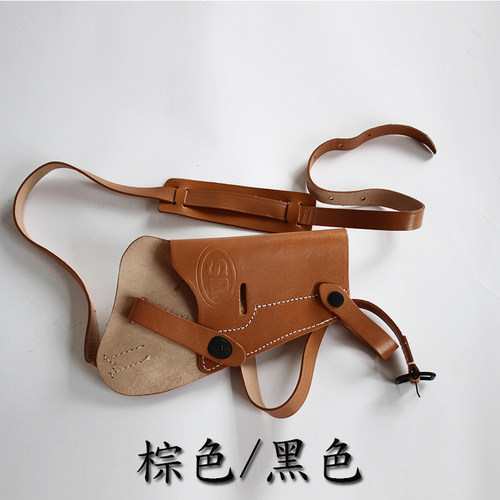 二战时期韩战美式M1911枪套牛皮斜挎M3皮套坦克飞行员用演出道具