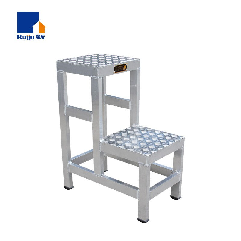 瑞居登高梯2步梯仓库超市库房取货理货梯物流梯搭脚梯登高车72×4