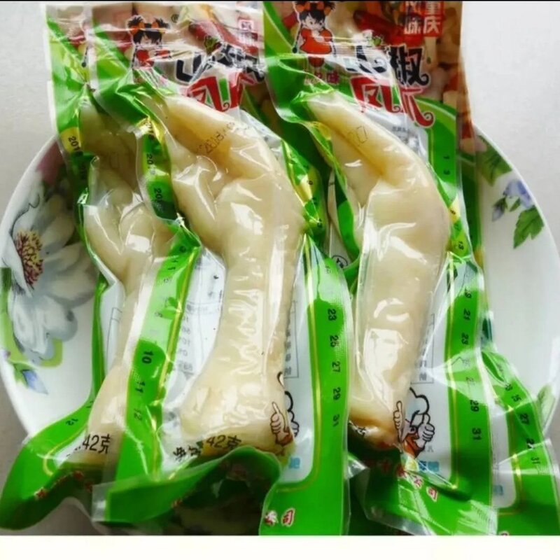 凤爪休闲清真42中爪泡椒鸡爪零食独立真空包装超市同款32左右