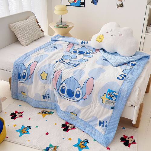 2024 Children's Summer Cool Quilt Cool Silk Bean Quilt Carto