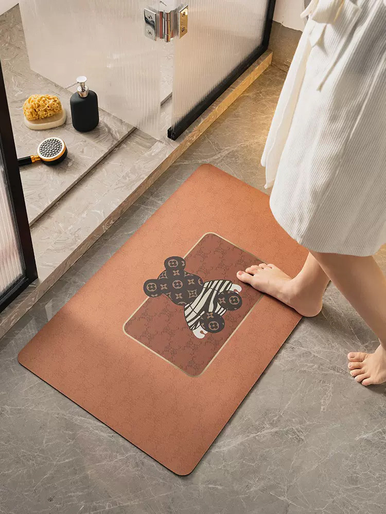 潮牌软硅藻泥卫生间门口地垫厕所卫浴门垫地毯防滑吸水浴室脚垫子,居家布艺,家用脚垫,淘宝优惠券,粉丝福利购,淘宝优惠卷