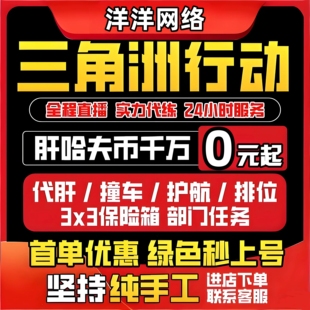 三角洲行动代打代练代肝哈夫币撞车3x3保险箱部门任务护航玩等级