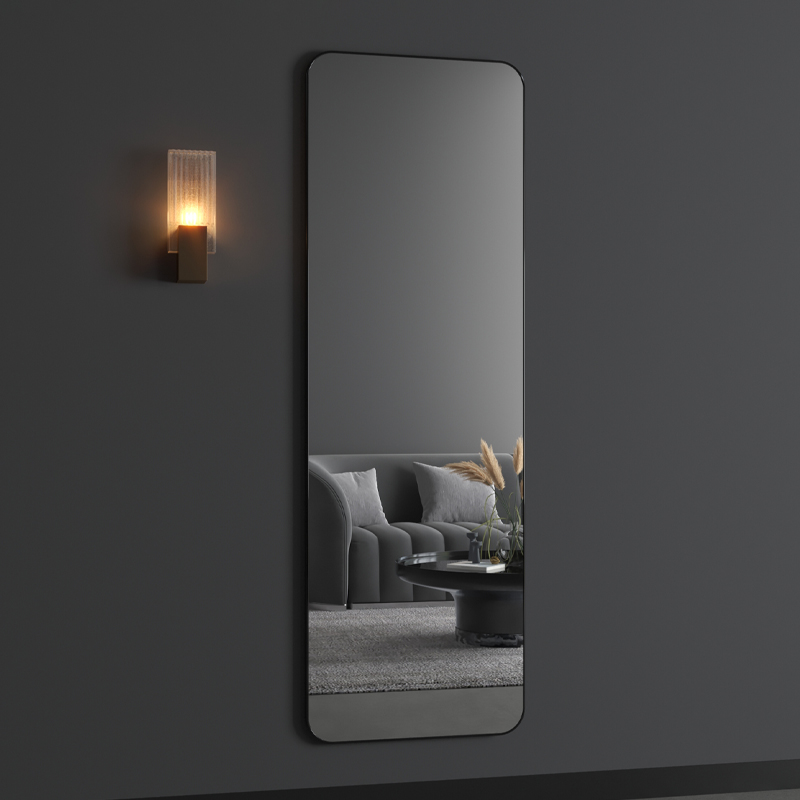 轻奢镜子化妆镜挂墙全身镜贴墙家用女G生卧室穿衣镜壁挂入户试衣