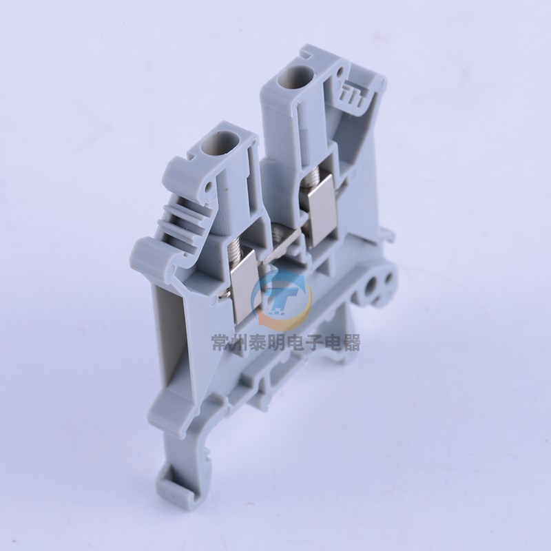 组合导轨式UK3N电压通用接线端子连接器2J.5MM平方排片板铜件线柱