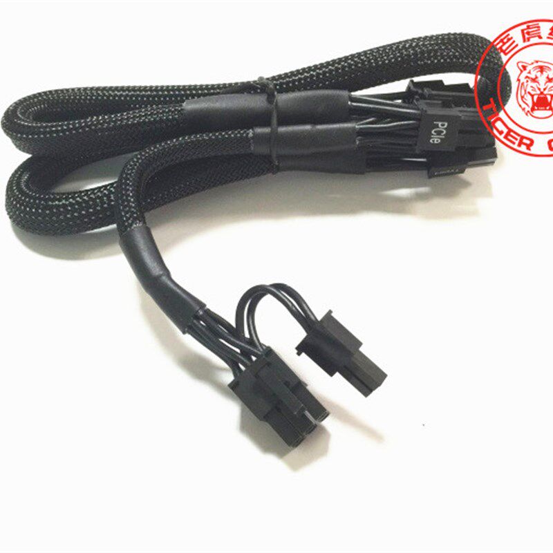 EVGA全模组电源G+G2G3P2T2GS 650W 750W 1600W 双8pin显卡供电线 - 实物图