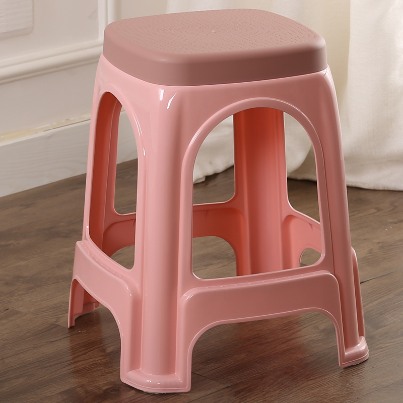 (4-10个装)塑料凳子家t用加厚高凳小板凳茶几矮凳现代简约熟胶椅