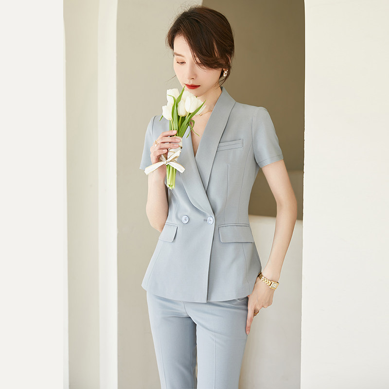 高级感职业西装套装女2025新款气质女神范夏季时尚韩版西服外套薄