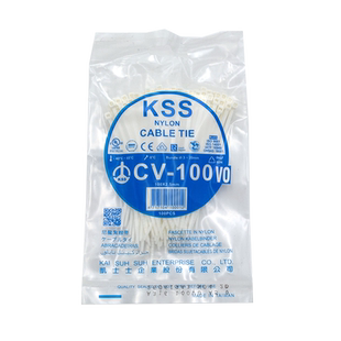 KSS阻燃扎带94V-0阻燃等级白色进口防火塑料尼龙自锁式绑扎带