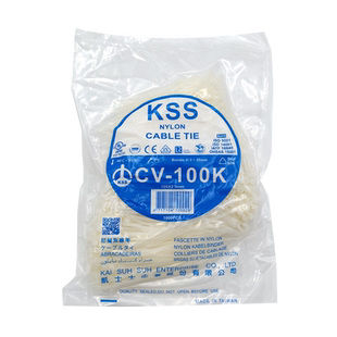 KSS尼龙扎带CV-100K白色凯士士自锁式扎带2.5*100mm大包装1000条