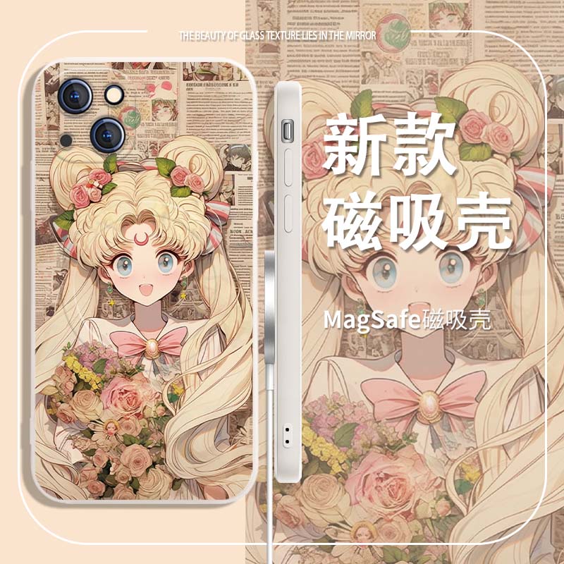 磁吸旧漫画美少女战士水冰月苹果