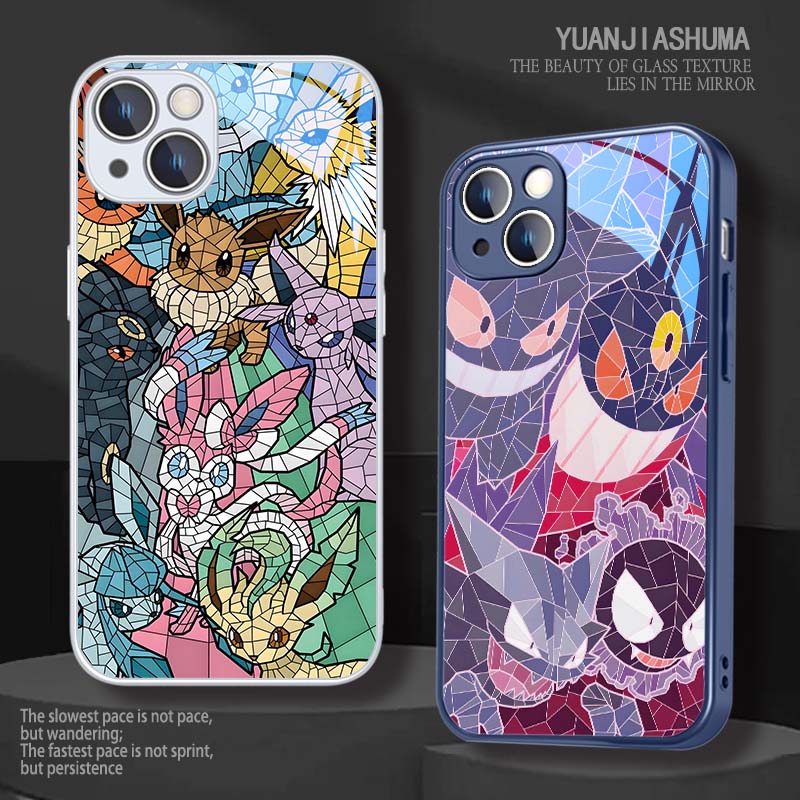 苹果宝可梦耿鬼可爱卡通情侣全包