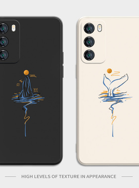 适用华为mate60pro手机壳pura70简约50小众40高级感30防摔nova11男女12硅胶8荣耀100情侣200鲸鱼magic5/90/80