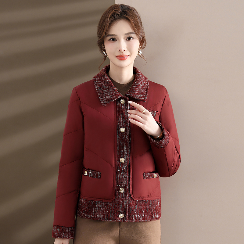 妈妈羽绒服冬季小个子洋气中老年