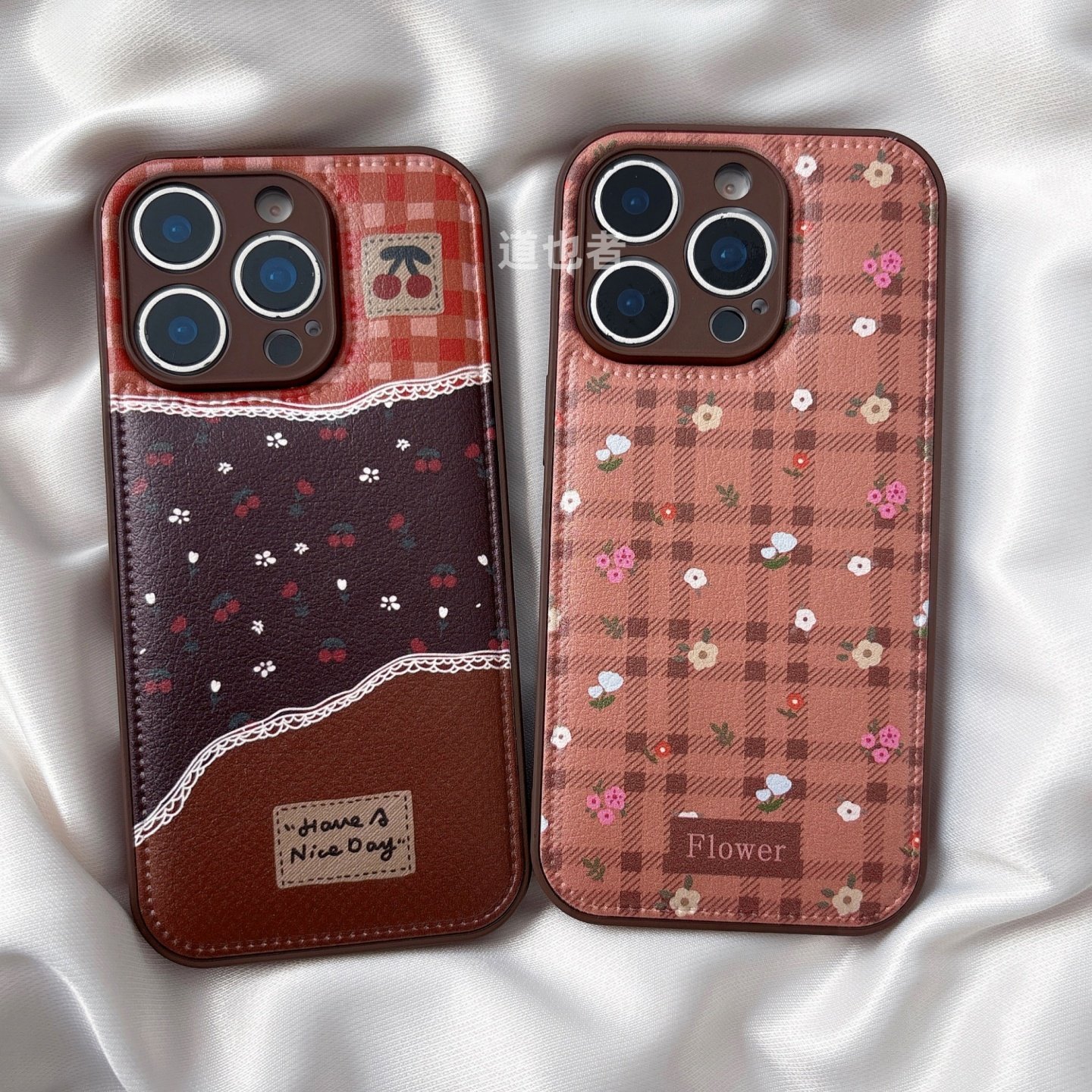 皮纹复古樱桃碎花适用华为mate80promax手机壳Pura70/P60新款nova15/14小众P50荣耀500皮质全包13防摔12女11,3C数码配件,手机保护套/壳,淘宝优惠券,粉丝福利购,淘宝优惠卷