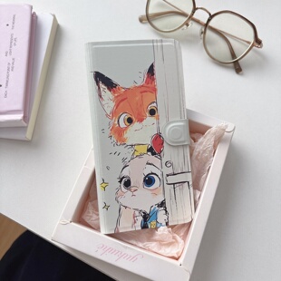 卡通朱迪尼克适用华为Pura80手机壳mate70翻盖皮套P60插卡nova14创意13荣耀400折叠支架P50e创意12 11女90pro