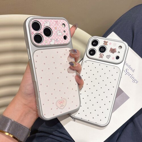 小熊兔子星星适用苹果17/16promax手机壳iPhone15全包14pm可爱女FindX9/X8小米17秒变13防摔华为pura90/80pro