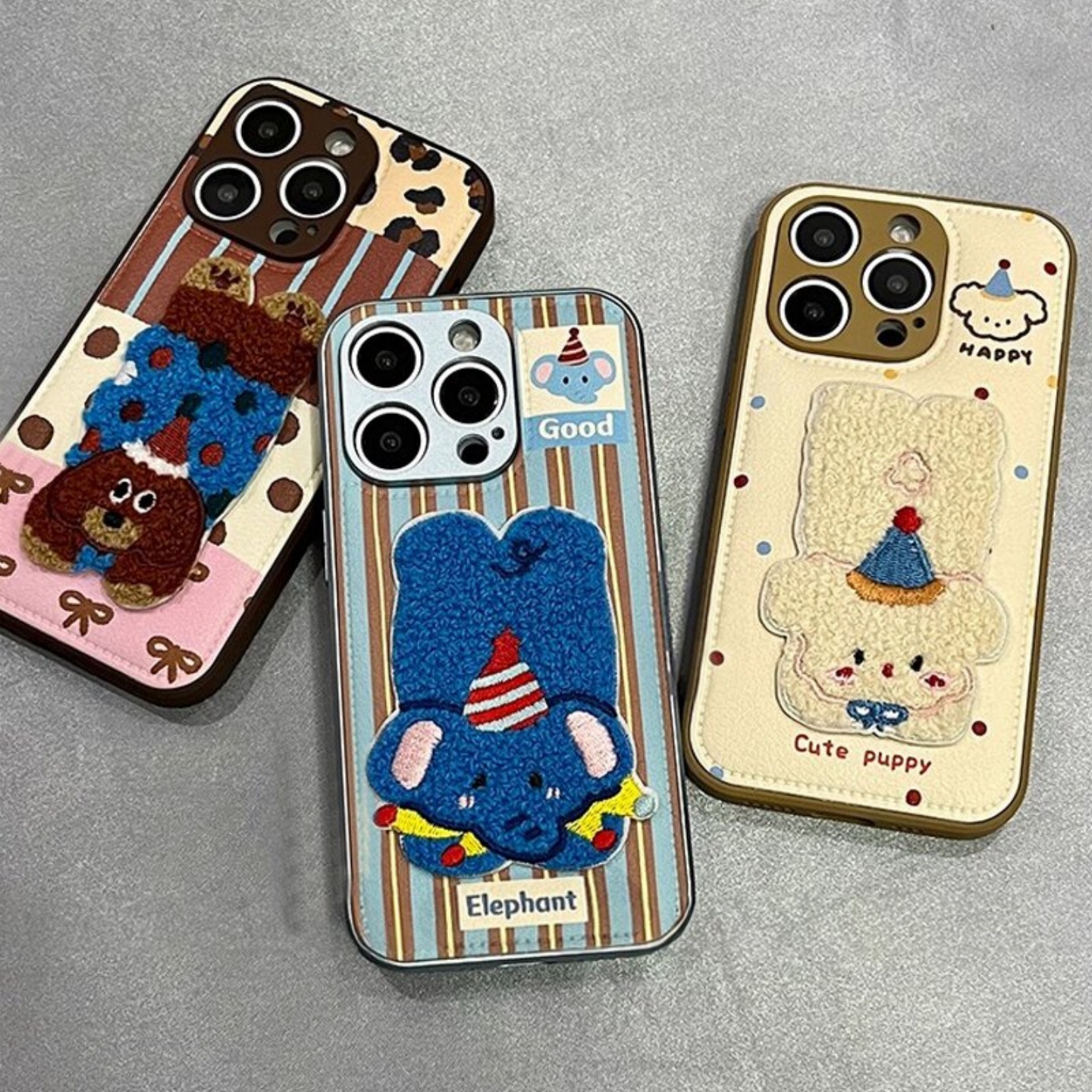 皮纹刺绣狗狗oppoReno14手机壳FindX9pro新款Reno13/11皮质FindX8S+小众可爱女Reno7/6硅胶全包防摔10保护套