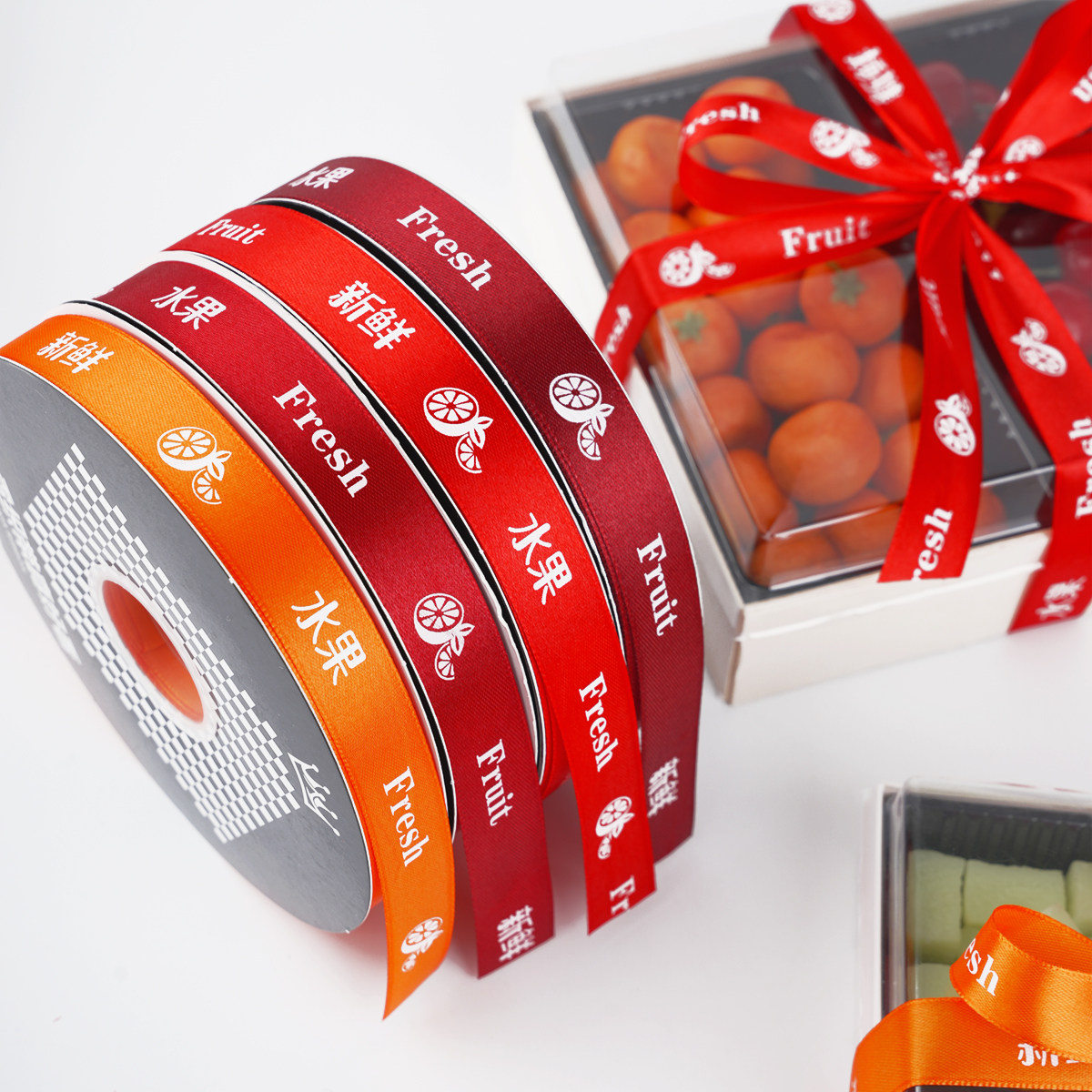 4cm水果店包装带绸带鲜果店彩带新鲜水果礼盒打包丝带绑带子缎带,居家布艺,丝带/绸带/布带,淘宝优惠券,粉丝福利购,淘宝优惠卷