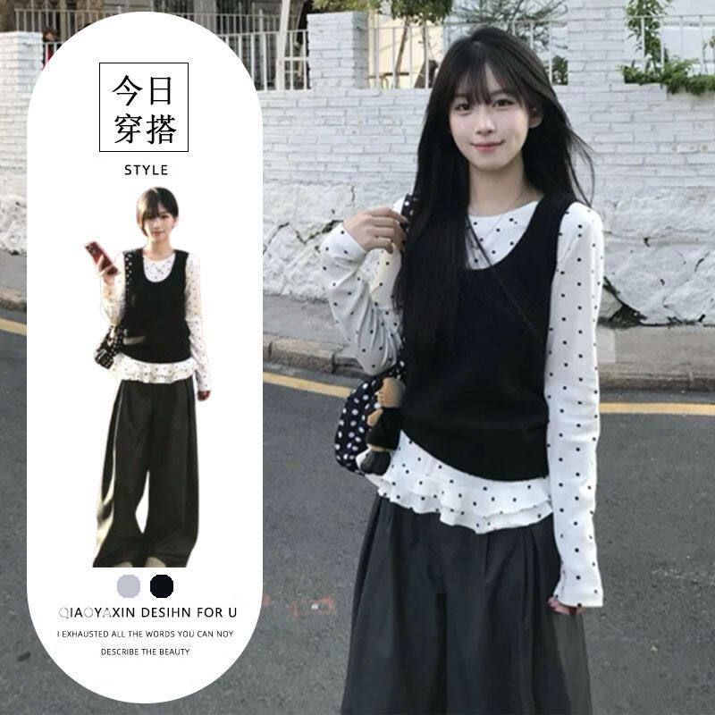 2026春季韩系温柔风黑色