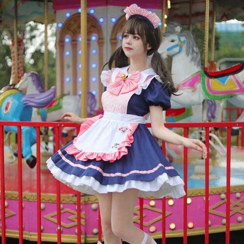 咖啡厅女仆装 COSPLAY 公主裙小洋装 女装 角色扮演派对制服 大码
