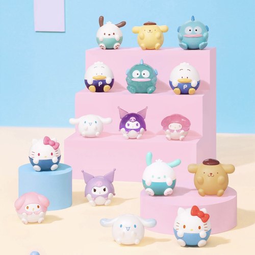 包邮正品现货三丽鸥MINI圆滚滚萌粒盲袋凯蒂猫大耳狗丑鱼库洛米