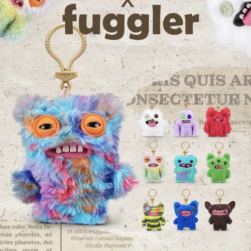 Fuggler放克牙宝怪兽毛绒公仔娃娃玩偶丑萌搞怪潮玩挂件钥匙扣