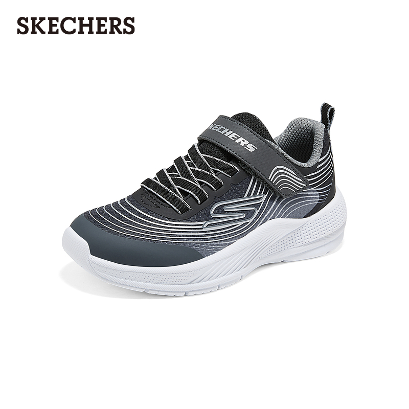 Skechers斯凯奇童鞋男童舒适轻便运动鞋儿童低帮魔术贴校园休闲鞋