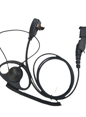 适配摩托罗拉MTP3100 3150 3250 3550 6750对讲机D型卷线耳麦耳机