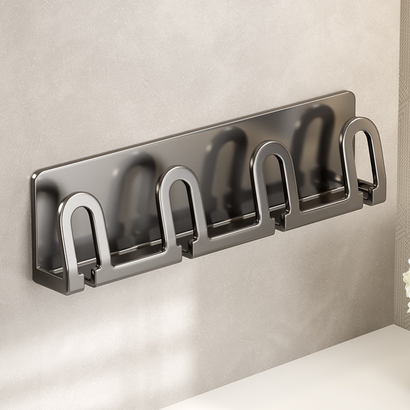 速发卫生杯免打简牙刷置物架漱口杯刷牙间壁挂式轻奢孔易架子