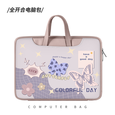 速发创意蝴蝶电脑包生款适用maook15点新套护保matek14小6pro16内