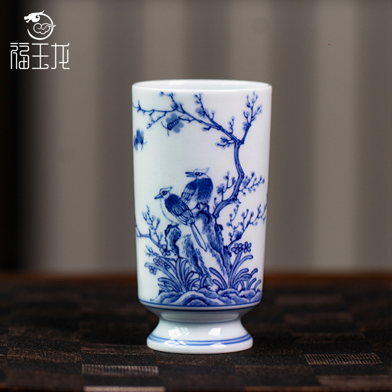 福玉龙景德镇青花闻香杯