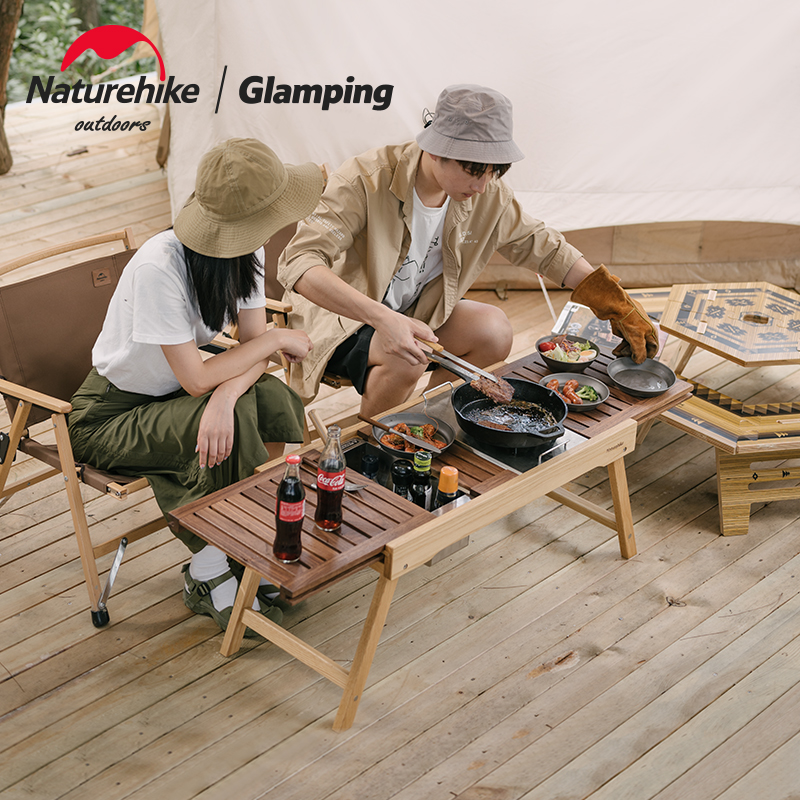 挪客滑轨折叠桌IGT组合桌实木桌