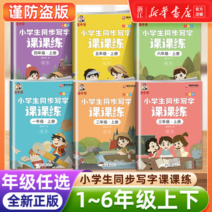 庞中华字帖 小学生写字课课练 一二年级三年级四年级五六年级下册上册 语文人教版同步字帖同步写字课钢笔临摹描红字帖练字本