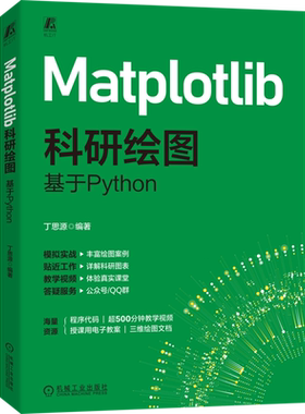 Matplotlib科研绘图：基于Python 丁思源计算机绘图 自动绘图 数字图像处理 图像处理 图像处理软件 图形图像 计算机图形