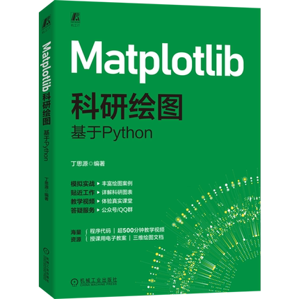 Matplotlib科研绘图：基于Python 丁思源计算机绘图 自动绘图 数字图像处理 图像处理 图像处理软件 图形图像 计算机图形