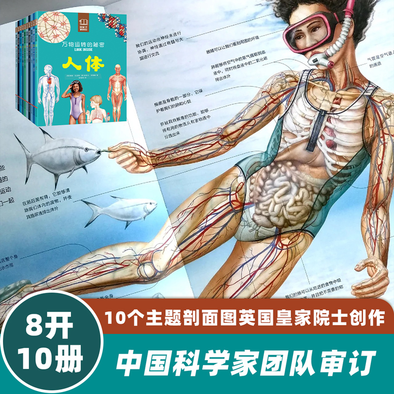 【全10册】万物运转的秘密 百科全书 儿童认知亲子共读启蒙读物博物大百科全书十万个为什么3-4-5-6-7-8-9-10岁畅销书 科普绘本