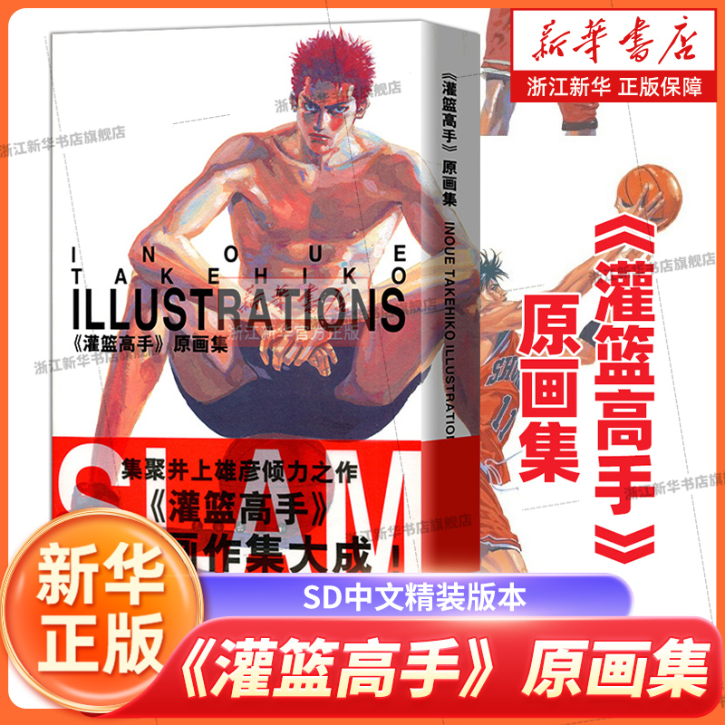 《灌篮高手》原画集 SD中文精装版本珠玉画作集大成漫画井上雄彦120页樱木花道流川枫三井寿赤木晴子安西教练赤木刚宪仙道