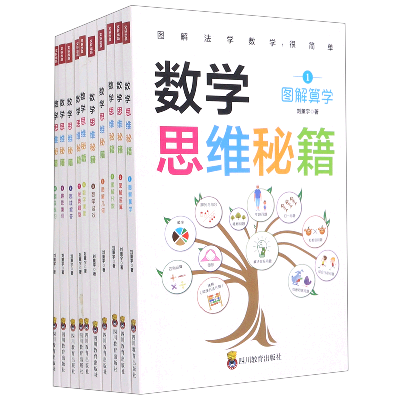 数学思维秘籍.图解法学数学,很简单.(全10册)+1,图解
