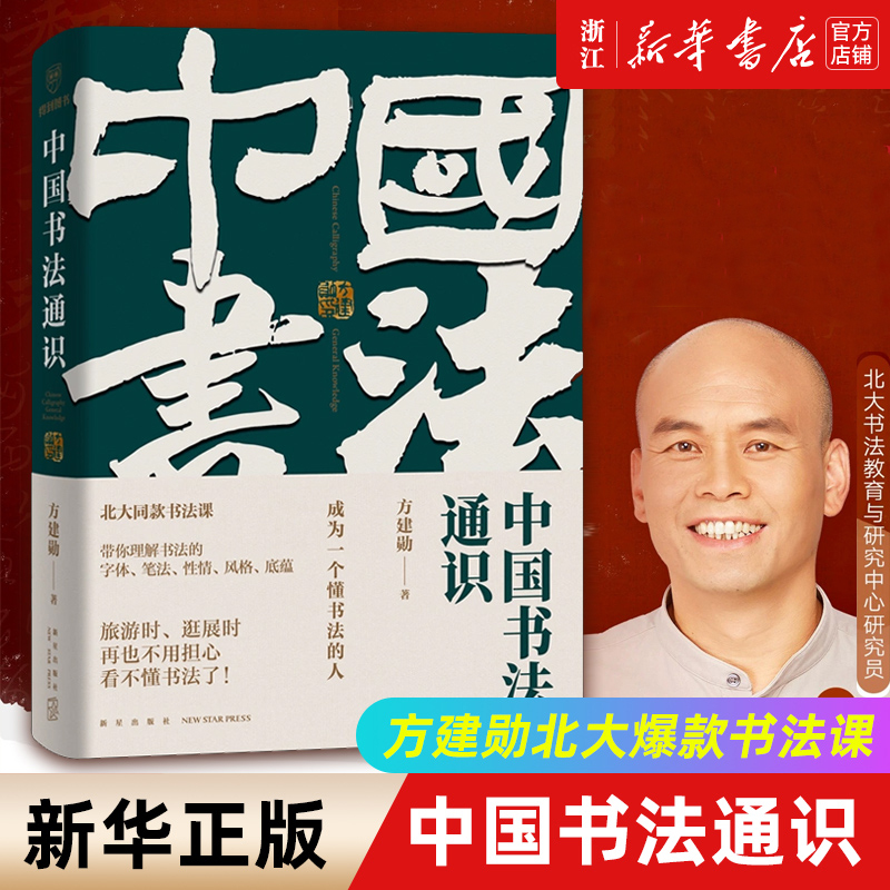 正版 中国书法通识 方建勋北大爆款书法课同款 六度书法理论书体笔墨性情书写观念再造书法大家名作书法入门指南 练字书法发展史