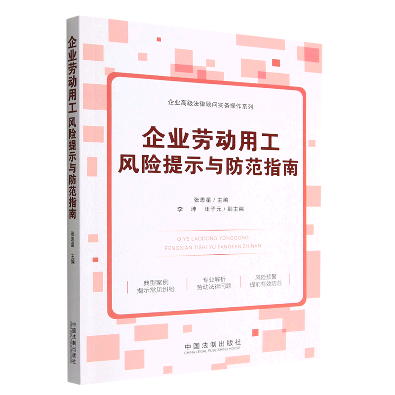 【新华书店】企业劳动用工风险提示与防范指南/企业高级法律顾问实务操作系列 法制出版社